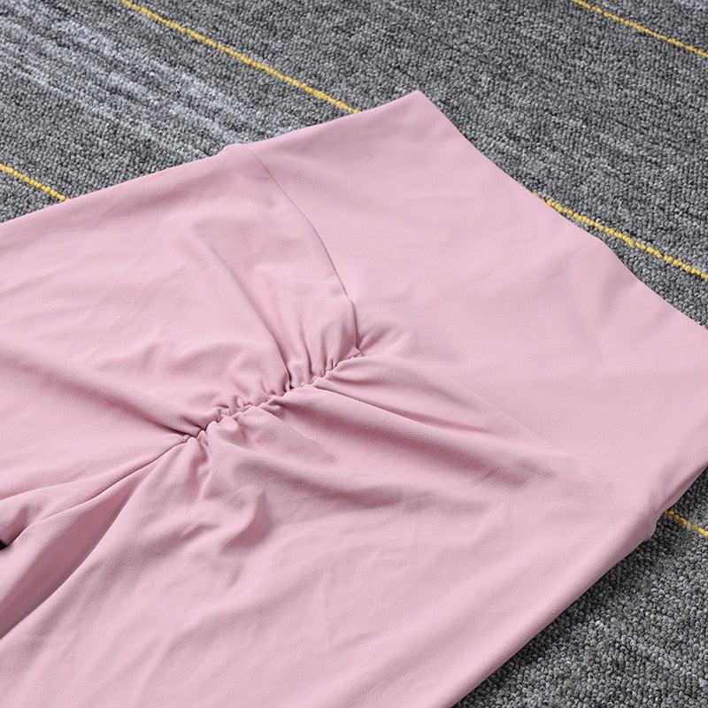 Calças De Yoga De Nylon Para Mulheres. - Amerloja