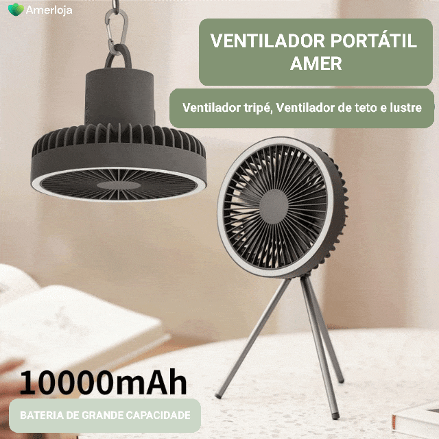 Ventilador Portátil Amer - Amerloja