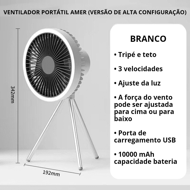Ventilador Portátil Amer - Amerloja