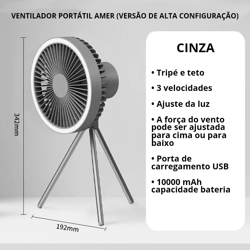 Ventilador Portátil Amer - Amerloja