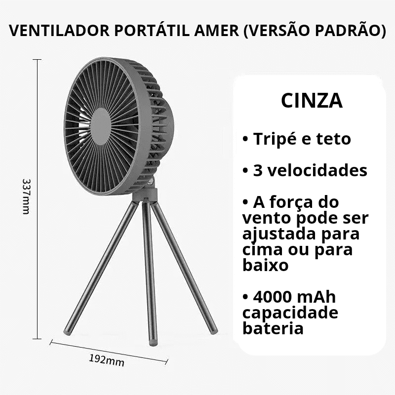 Ventilador Portátil Amer - Amerloja
