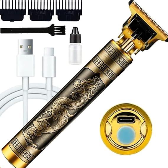 Máquina Corte Cabelo Barba Acabamento Recarregável Detalhe Sem Fio - Amerloja