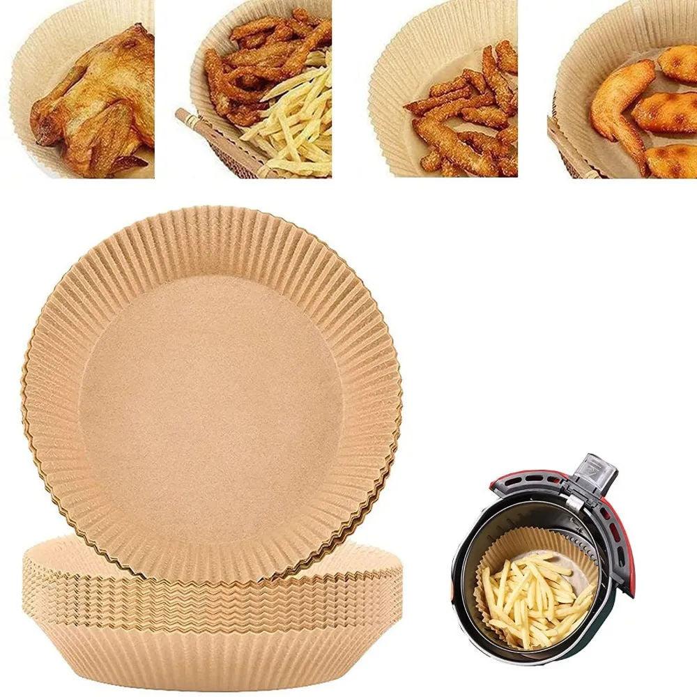 50 Unidades Forros De Papel Descartáveis Para Air Fryer Amer - Amerloja