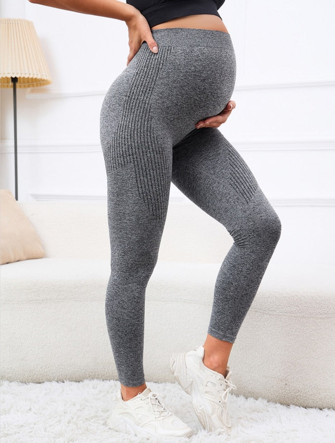 Leggings de cintura alta para maternidade. - Amerloja