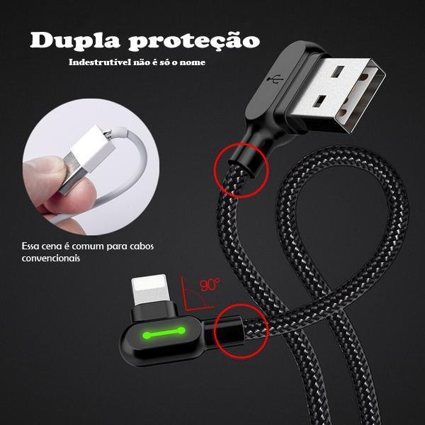 Carregador para iPhone - USB C - Micro-USB | Cabo Titã™ - Amerloja