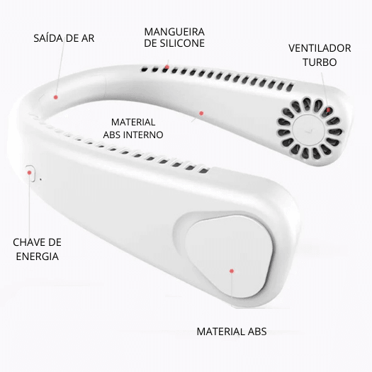 Ventilador Portátil de Pescoço Amer - Amerloja