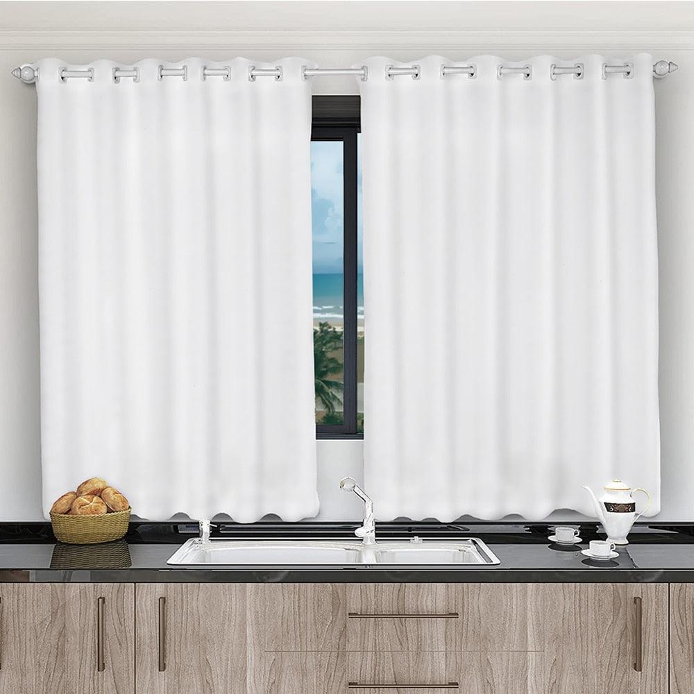 Cortina para Cozinha de Voil com Forro de Microfibra - Conforto e Beleza para o Seu Ambiente - Amerloja