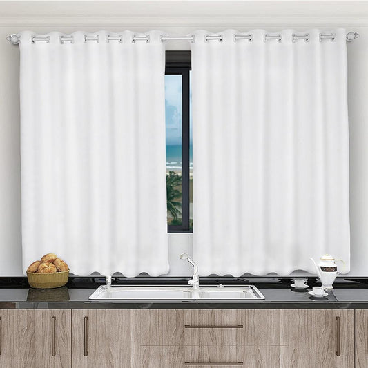 Cortina para Cozinha de Voil com Forro de Microfibra - Conforto e Beleza para o Seu Ambiente - Amerloja