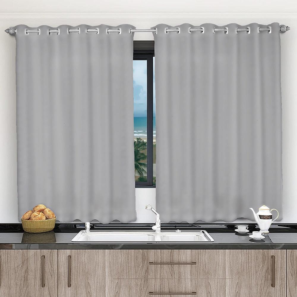 Cortina para Cozinha de Voil com Forro de Microfibra - Conforto e Beleza para o Seu Ambiente - Amerloja