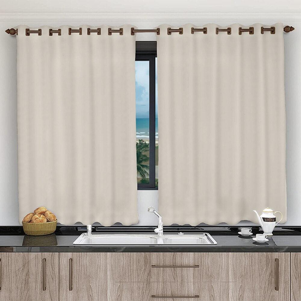 Cortina para Cozinha de Voil com Forro de Microfibra - Conforto e Beleza para o Seu Ambiente - Amerloja