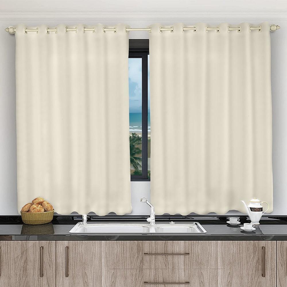 Cortina para Cozinha de Voil com Forro de Microfibra - Conforto e Beleza para o Seu Ambiente - Amerloja