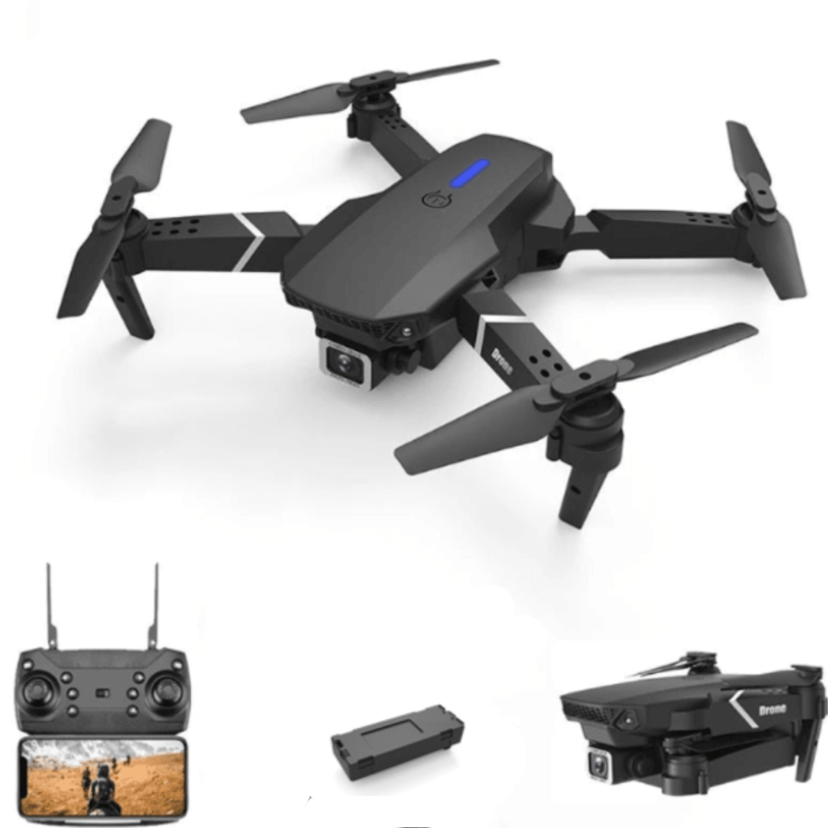 Drone Profissional Wifi com Controle Remoto Adaptável/Zangão - Amerloja