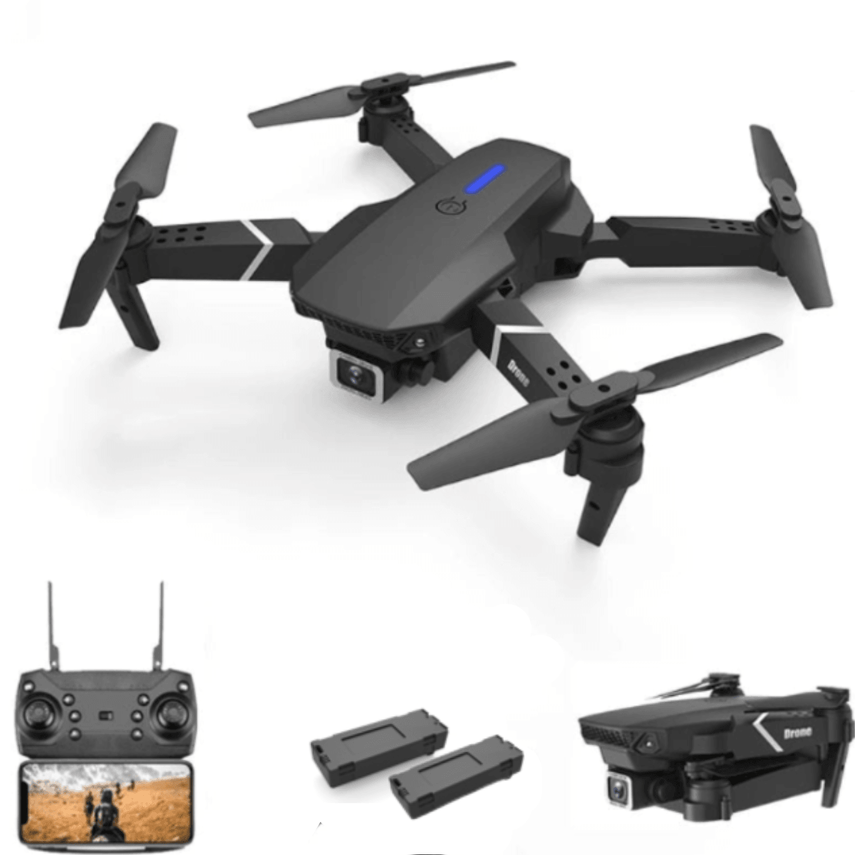 Drone Profissional Wifi com Controle Remoto Adaptável/Zangão - Amerloja