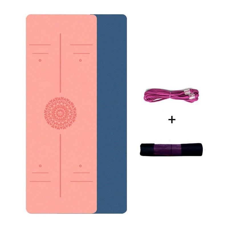 Tapete de Yoga TPE com Linha de Posição. - Amerloja