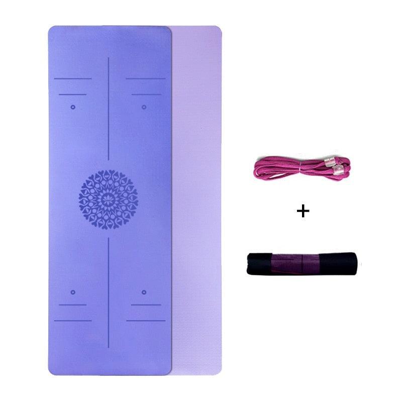 Tapete de Yoga TPE com Linha de Posição. - Amerloja