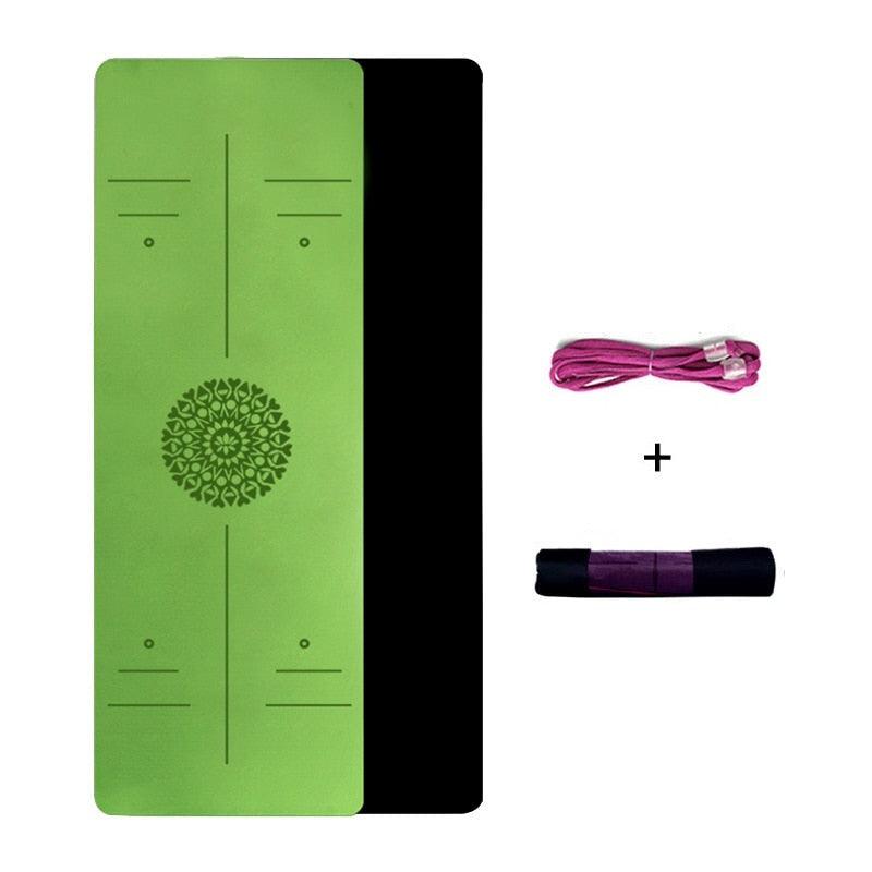 Tapete de Yoga TPE com Linha de Posição. - Amerloja
