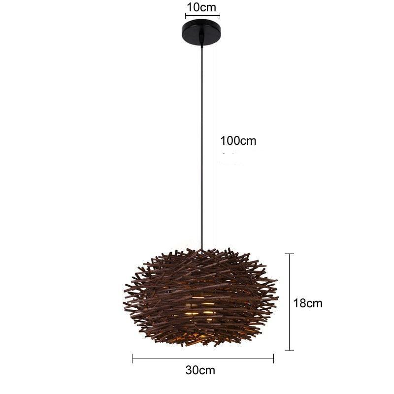 Luminária de Bambu Artesanal Para Casa - Amerloja