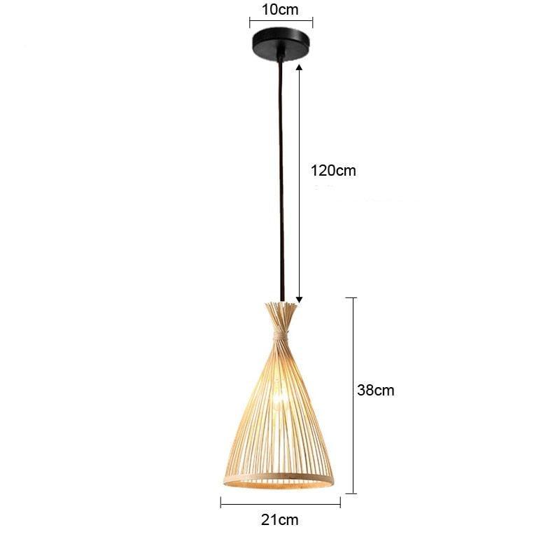Luminária de Bambu Artesanal Para Casa - Amerloja