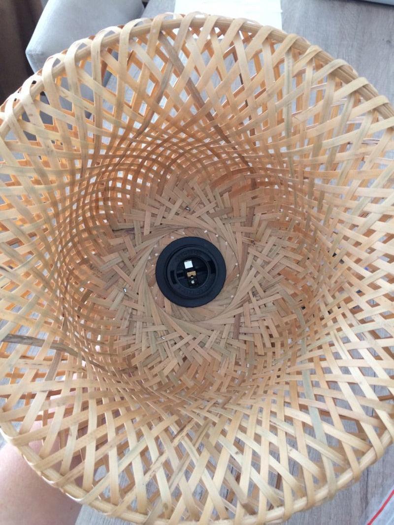 Luminária de Bambu Artesanal Para Casa - Amerloja