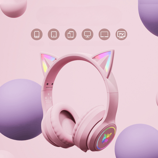 Fone de Ouvido Gatinha RGB Amer - Amerloja