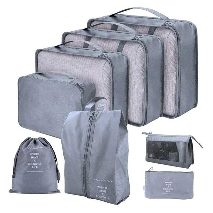 KIT 8 Bolsas Organizadoras á Prova D'água Para Viagem - Amerloja