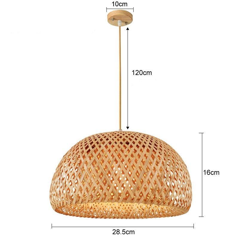 Luminária de Bambu Artesanal Para Casa - Amerloja