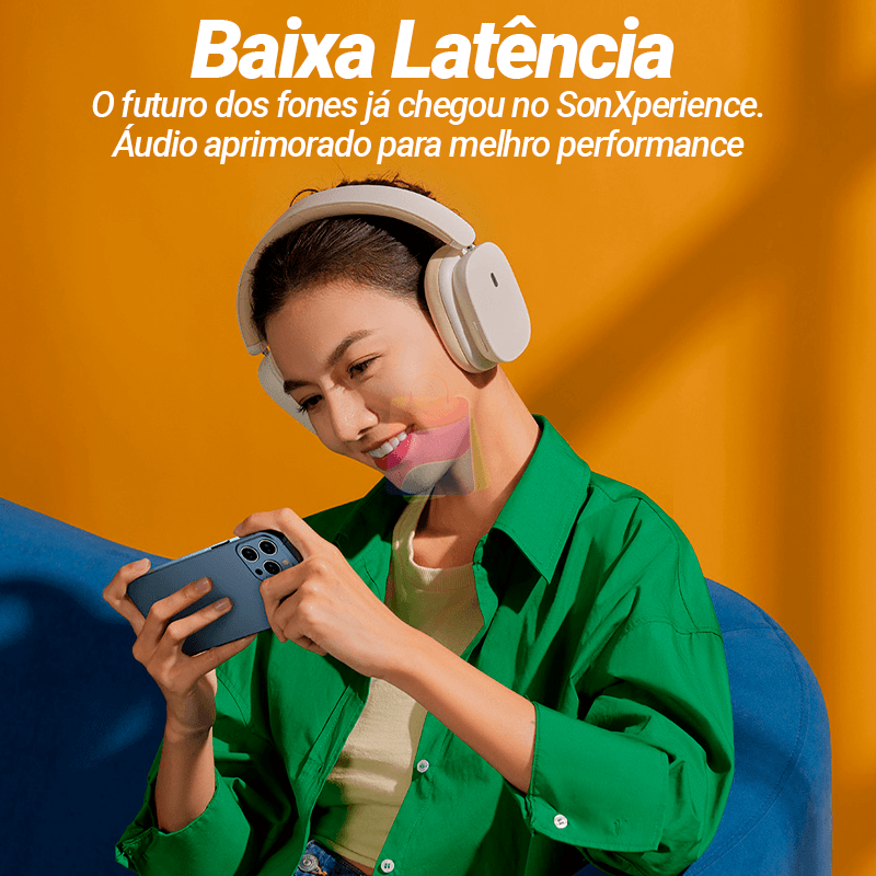 Fone de Ouvido Bluetooth 5.3 C/ Cancelamento de Ruído - SonXperience - Amerloja