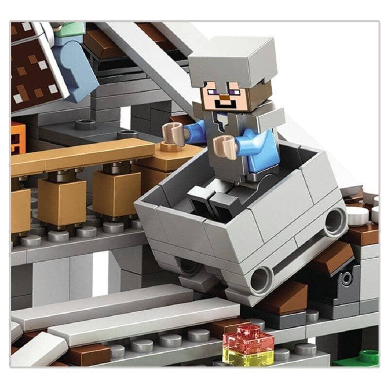 Bloco de Montar Minecraft - Modelo Caverna da Montanha - Amerloja