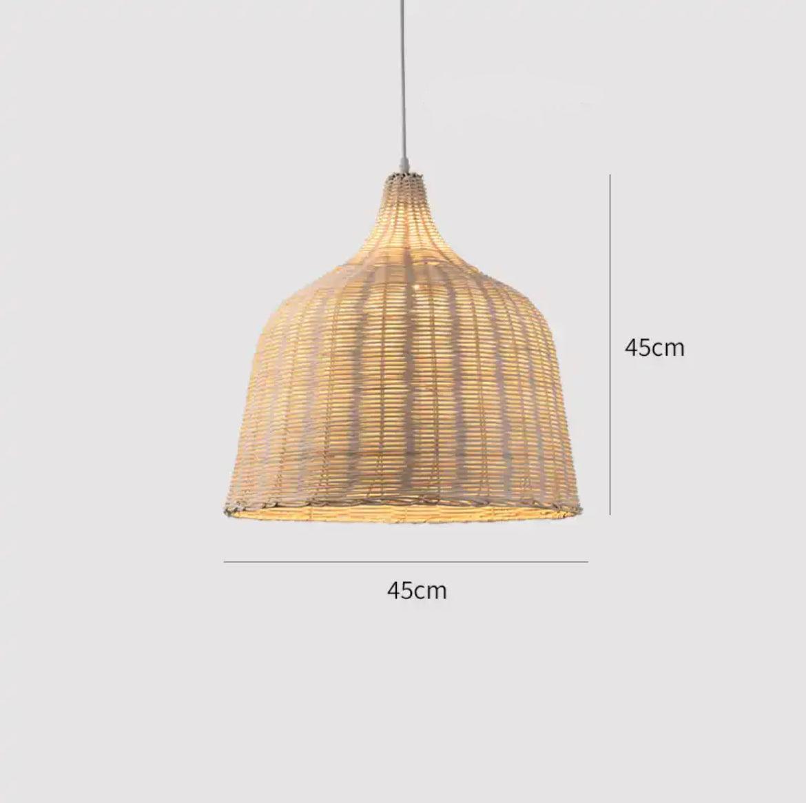 Luminária de Bambu Artesanal Para Casa - Amerloja
