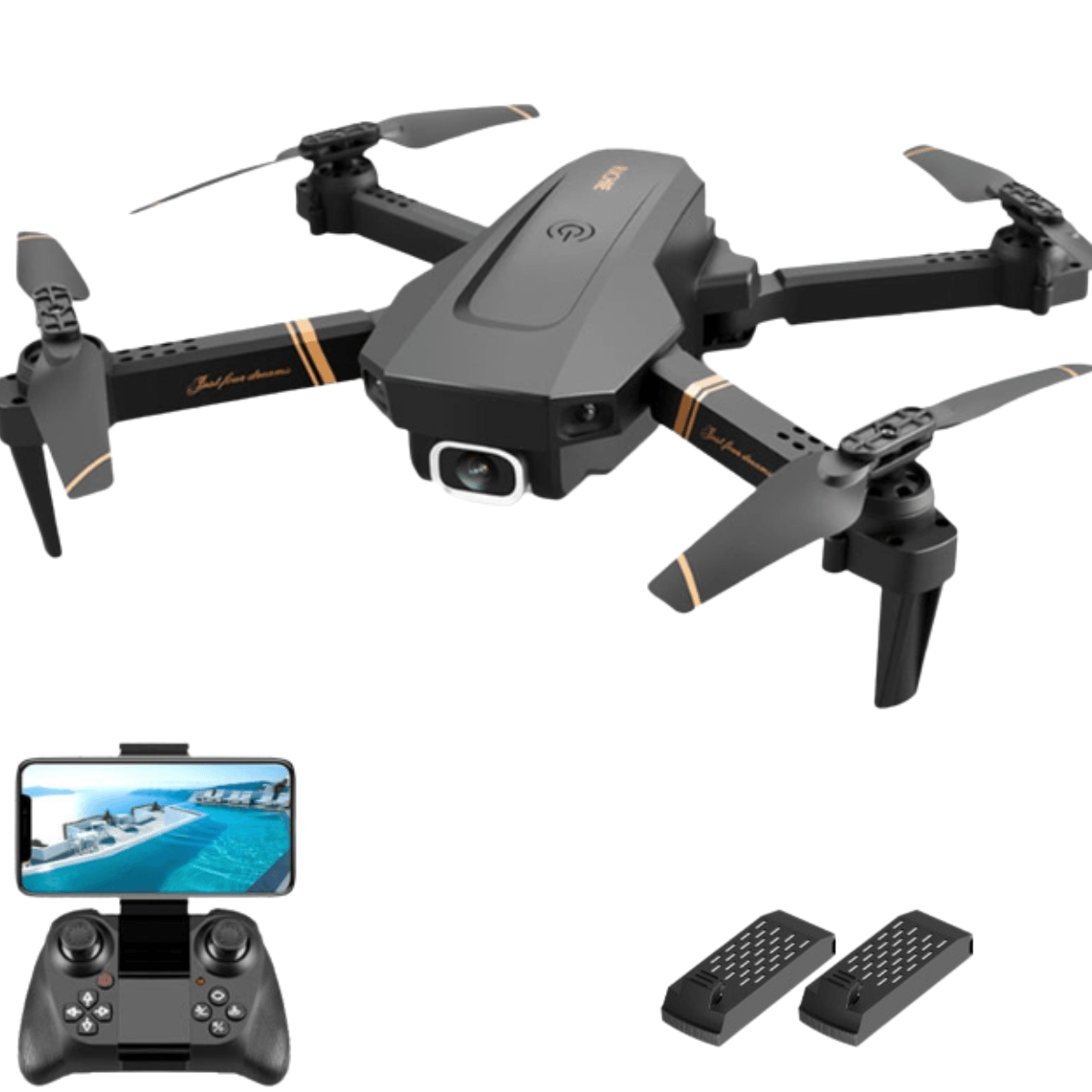Drone Profissional Quadcopter Com Wifi e Controle Remoto - Amerloja