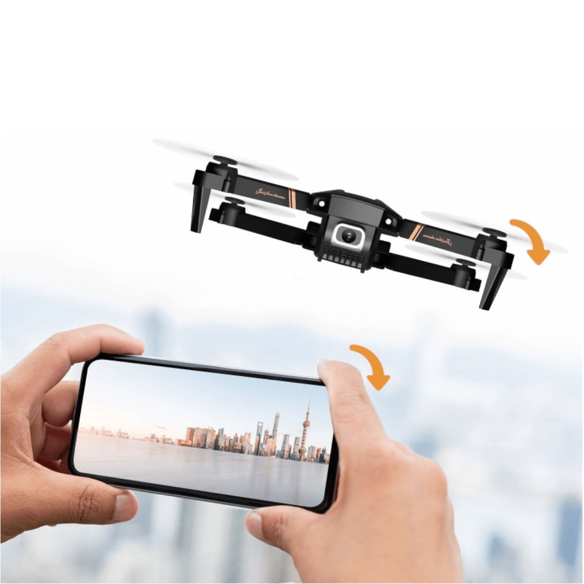 Drone Profissional Quadcopter Com Wifi e Controle Remoto - Amerloja