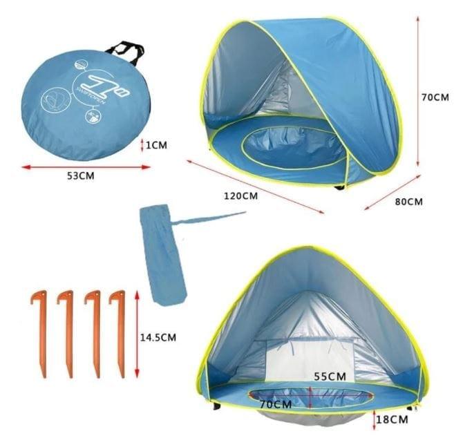 Barraca Bebê com Proteção UV - Tenda Kids - Amerloja