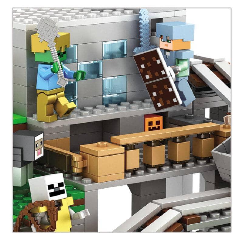 Bloco de Montar Minecraft - Modelo Caverna da Montanha - Amerloja