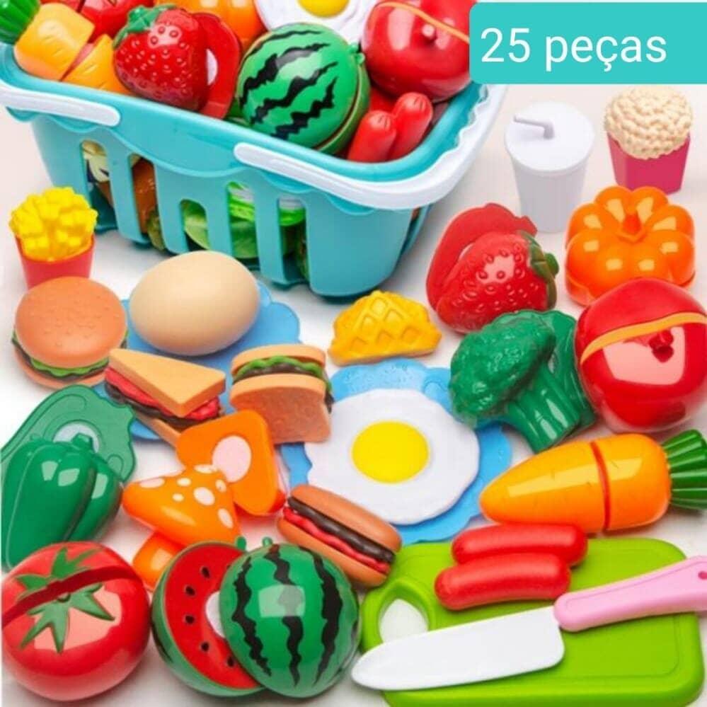 Conjunto de Comidas - Brinquedo de comidinhas divertidas para sua criança - Amerloja