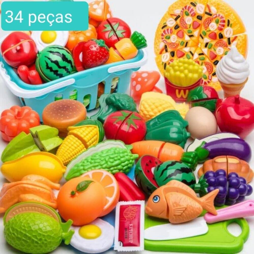 Conjunto de Comidas - Brinquedo de comidinhas divertidas para sua criança - Amerloja