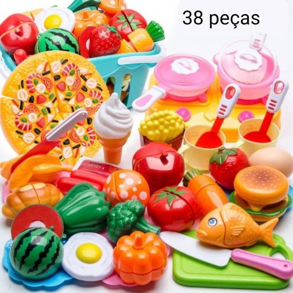 Conjunto de Comidas - Brinquedo de comidinhas divertidas para sua criança - Amerloja