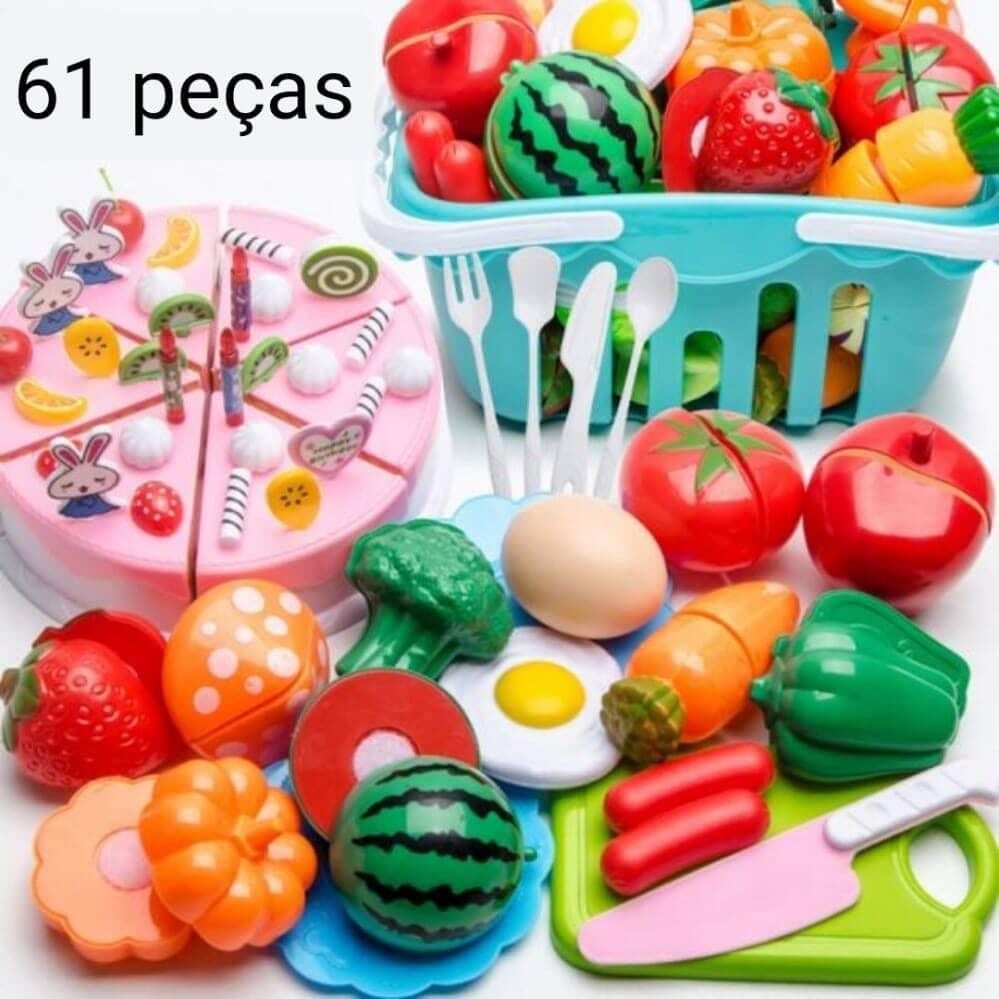 Conjunto de Comidas - Brinquedo de comidinhas divertidas para sua criança - Amerloja