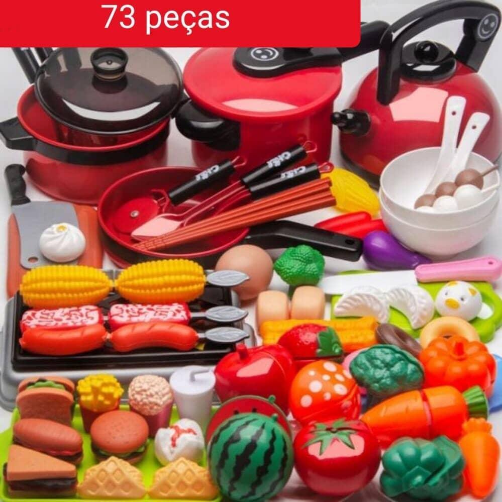 Conjunto de Comidas - Brinquedo de comidinhas divertidas para sua criança - Amerloja