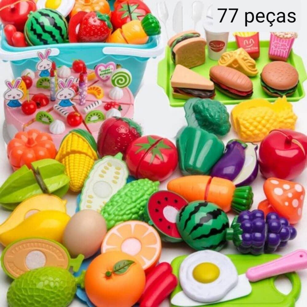Conjunto de Comidas - Brinquedo de comidinhas divertidas para sua criança - Amerloja