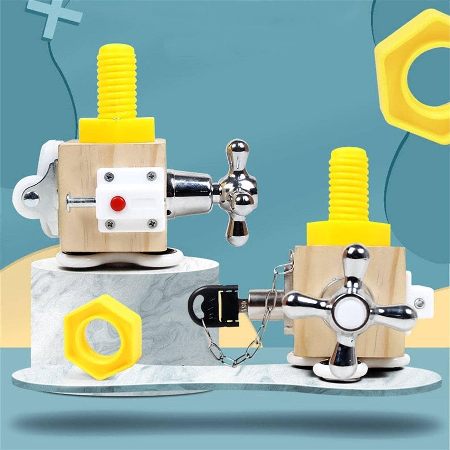 Brinquedo Sensorial Fidget Montessori - Amerloja